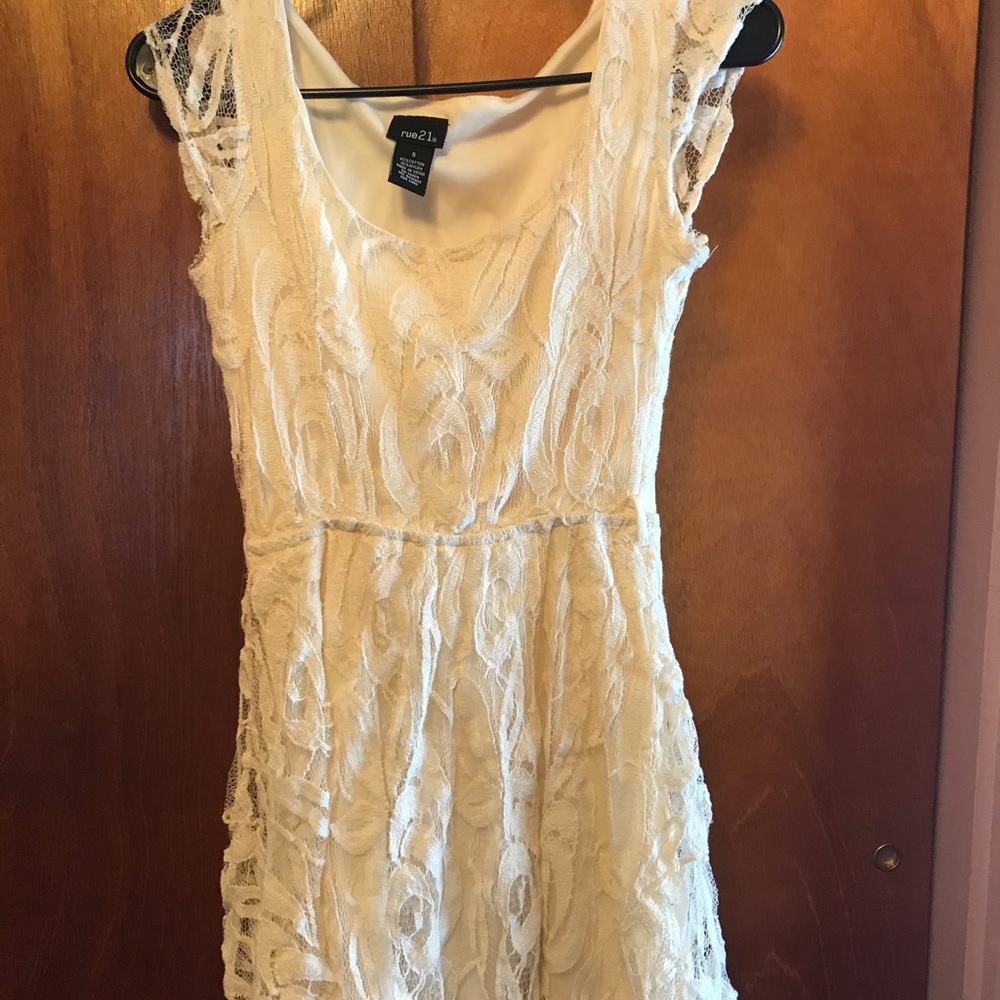 Cream lace dress